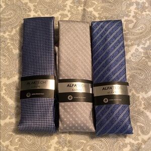 Alfani Blue and Gray Tie Trio